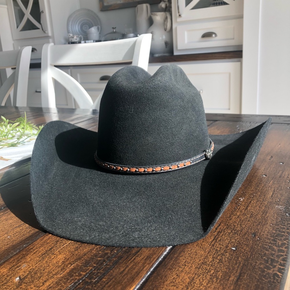 Cavender’s Collection 3X black felt cowboy hat 6 7/8